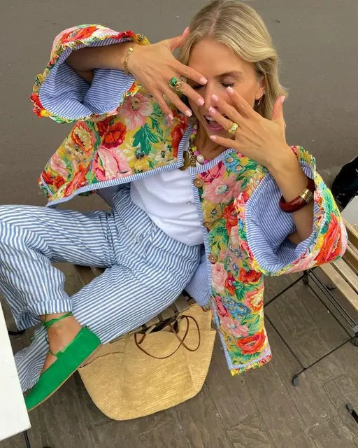 Leonora™ - Elegant damjacka med långa ärmar och splits
