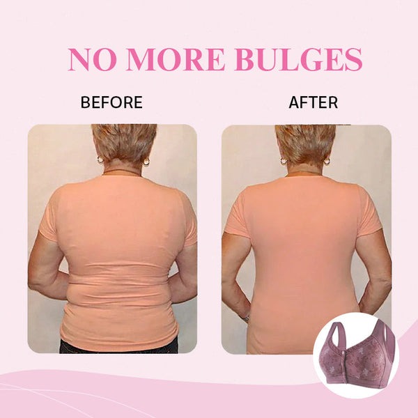 Bellie™ - Bh i bomuld med knaplukning foran | 1+1 GRATIS