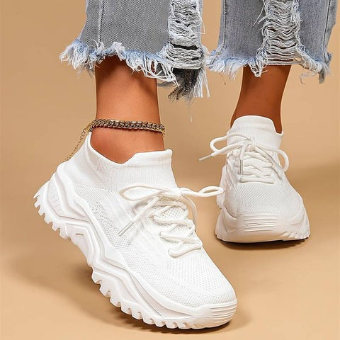 SkyStep™ - Andningsbara sneakers för kvinnor med extra fotstöd