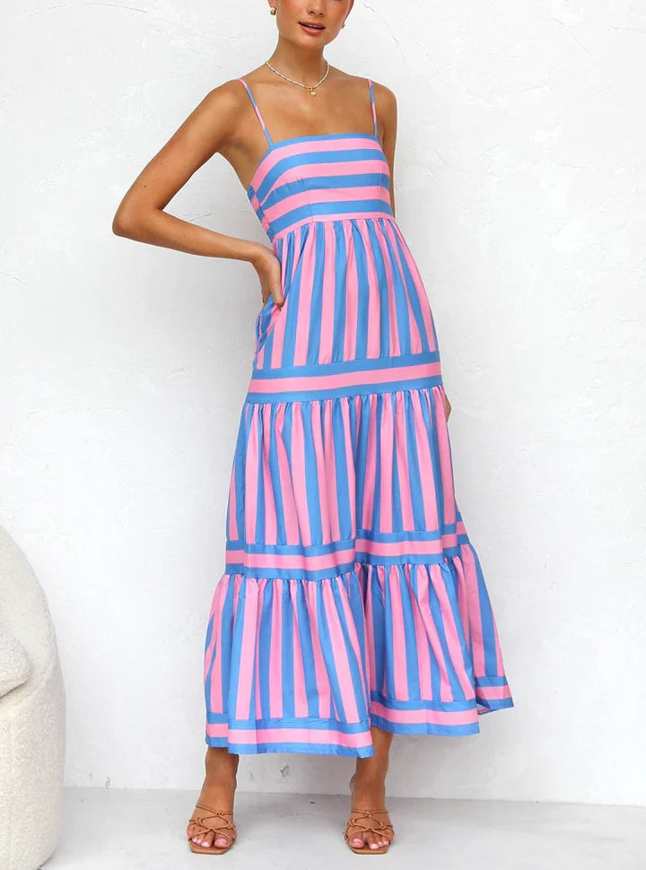 Elegante vestido de rayas | Clara™