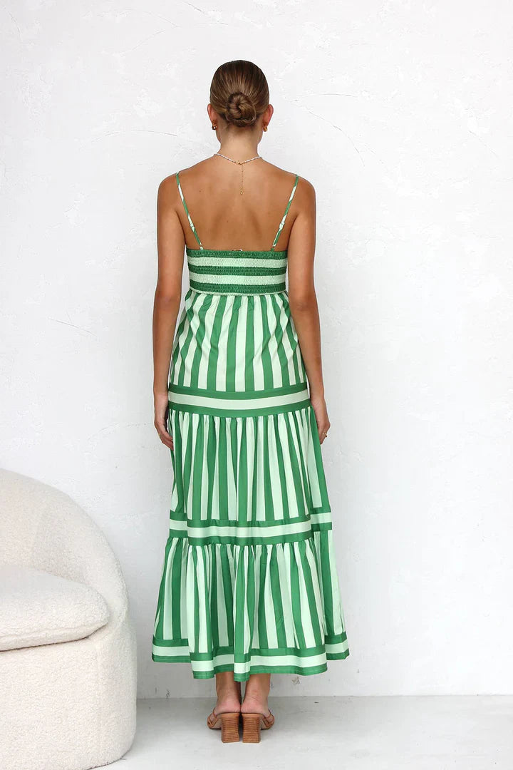 Elegante vestido de rayas | Clara™