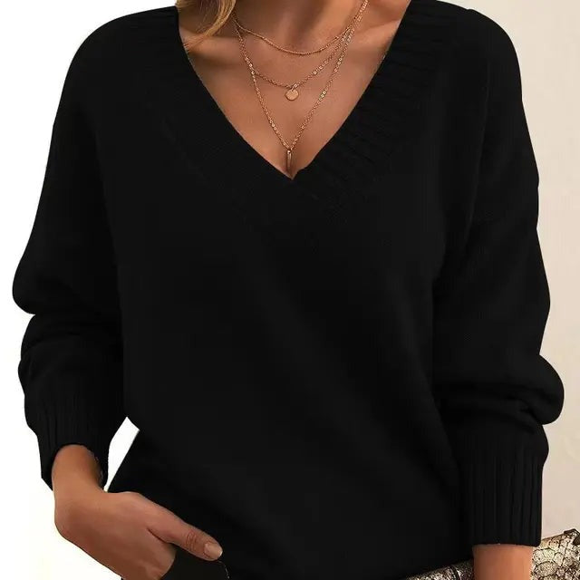 Laura™ - Suéter de cuello en V