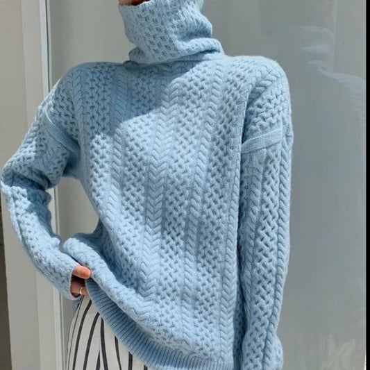 Lucie® - Kashmirtröja med polotröja