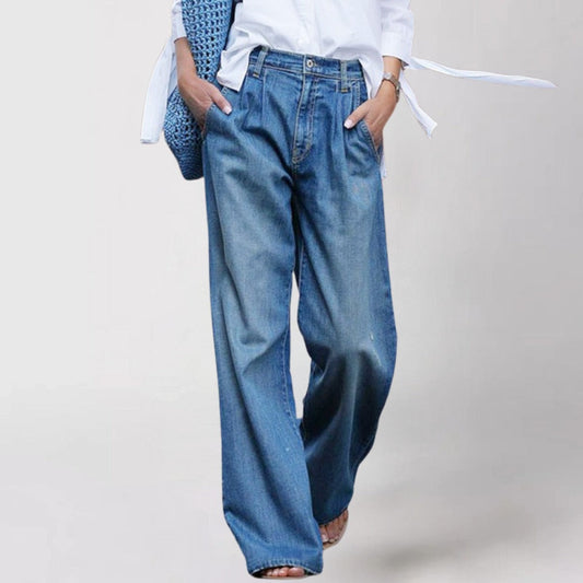 Nola-Louise™ - Bekväma jeans med vida ben