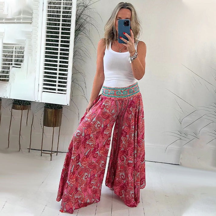 Iris™ - Pantalones de verano cómodos con cintura elástica