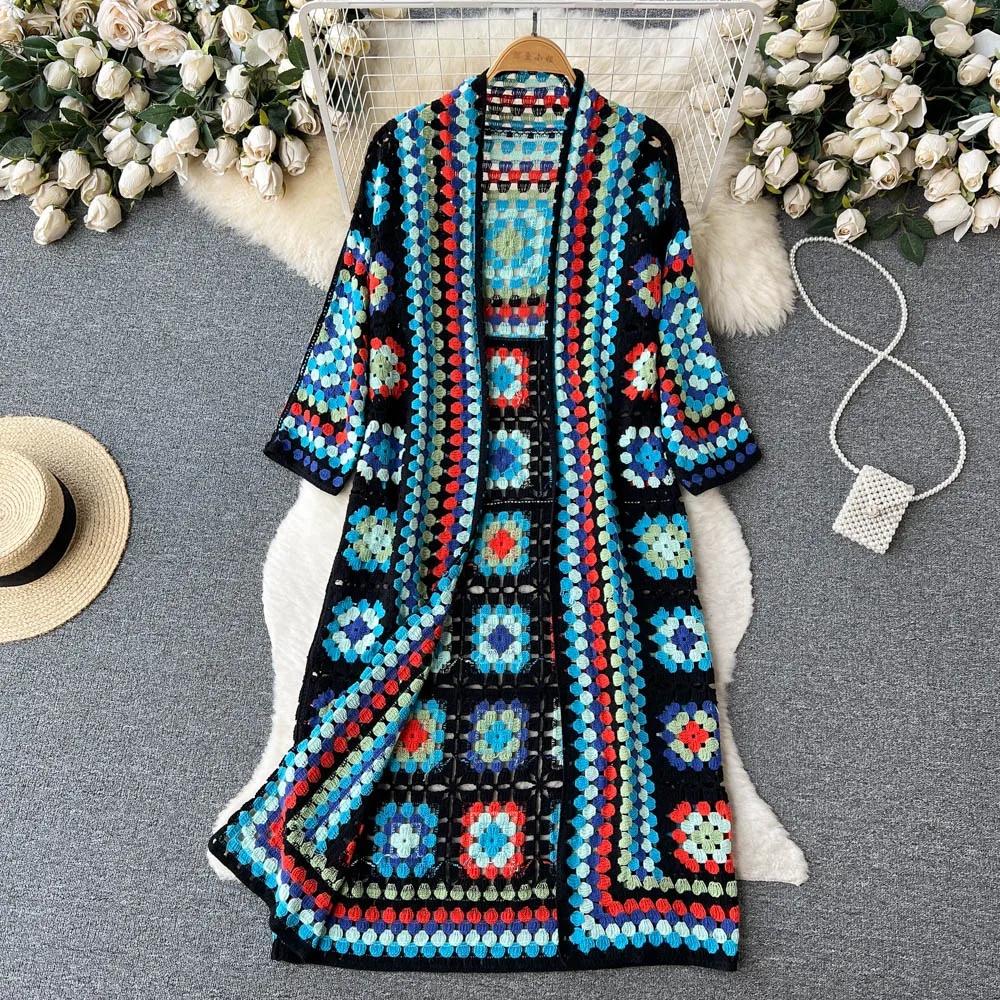 Silvia™ - Cárdigan de punto colorido