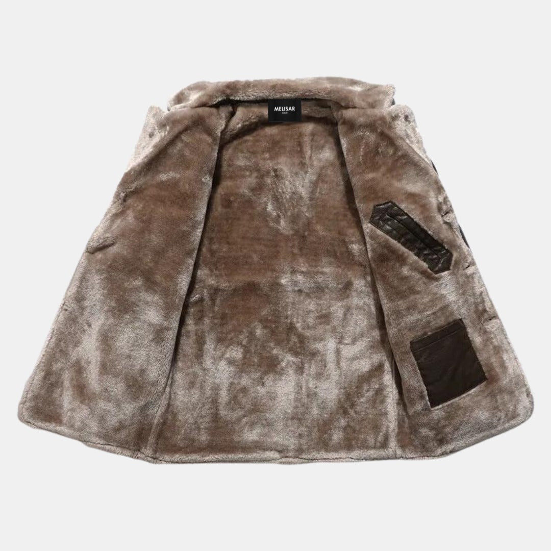 Melisar® - Chaqueta de invierno de cuero para hombre