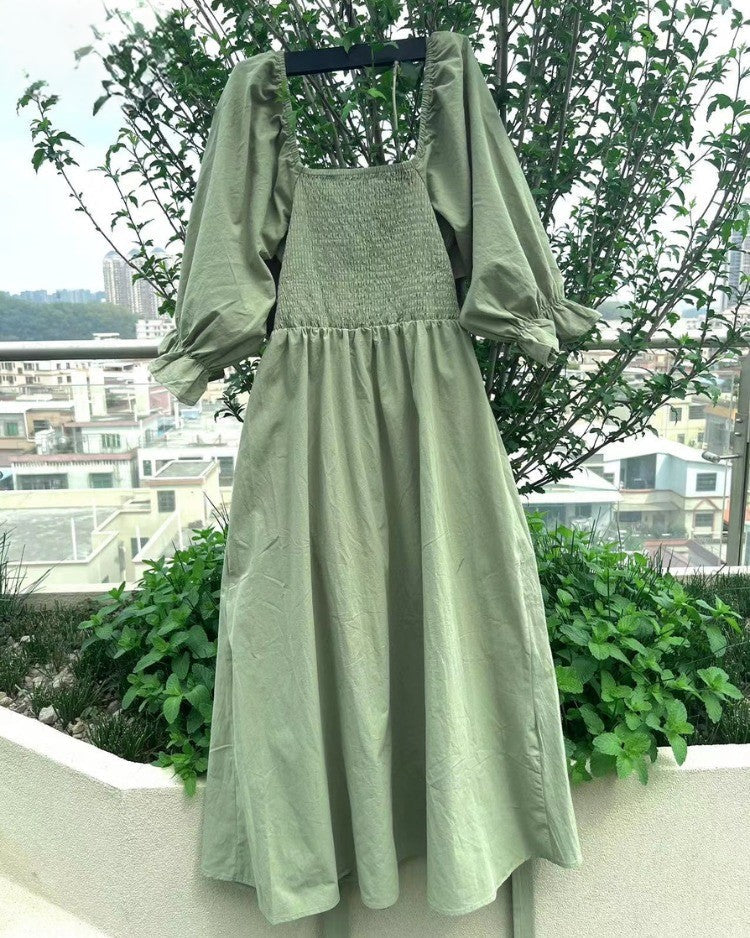 Bente™ - Vestido francés con mangas con volantes
