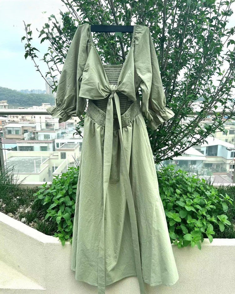 Bente™ - Vestido francés con mangas con volantes