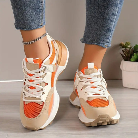 Katja™ - Afslappede dame-sneakers med farveblokke