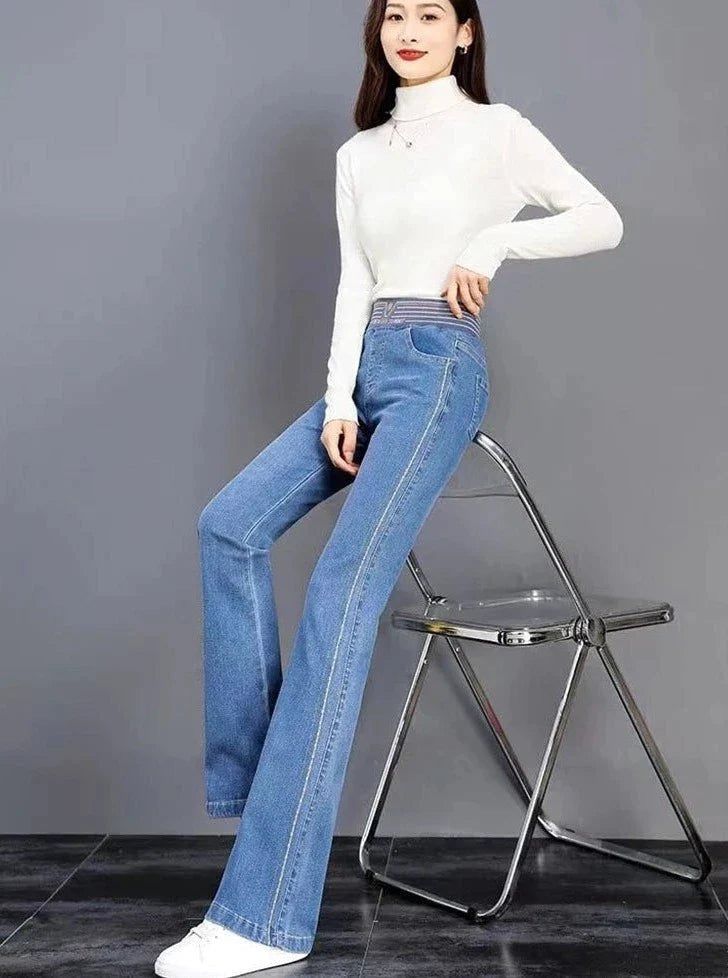 Carla™ - Komfortable stretchjeans med høj talje